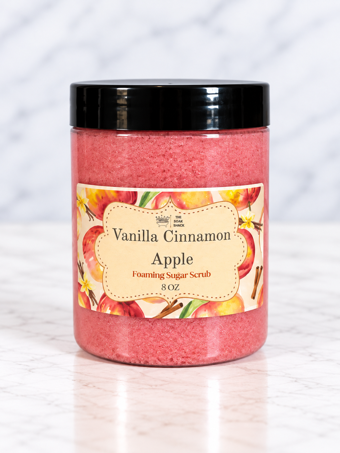 Vanilla Cinnamon Apple Foaming Sugar Scrub
