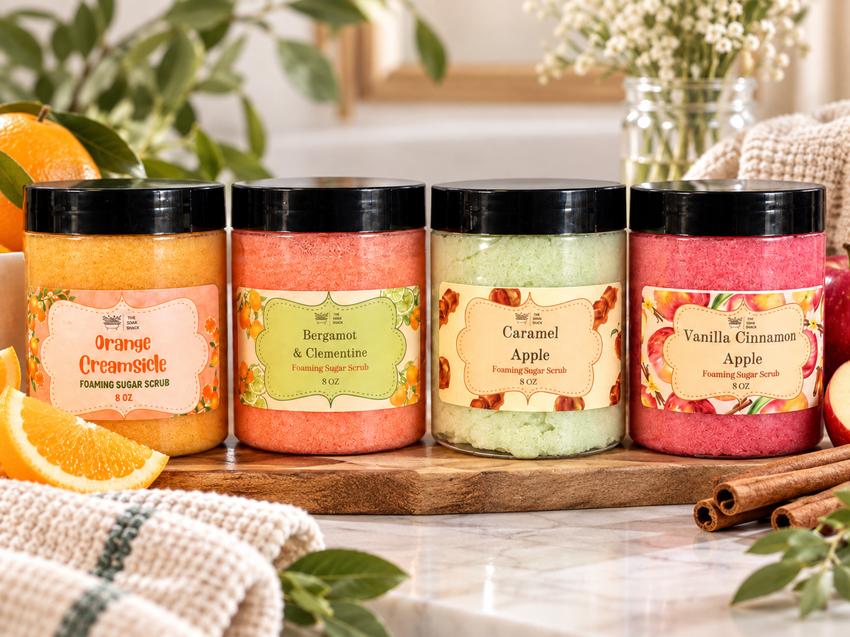 Foaming Sugar Scrubs