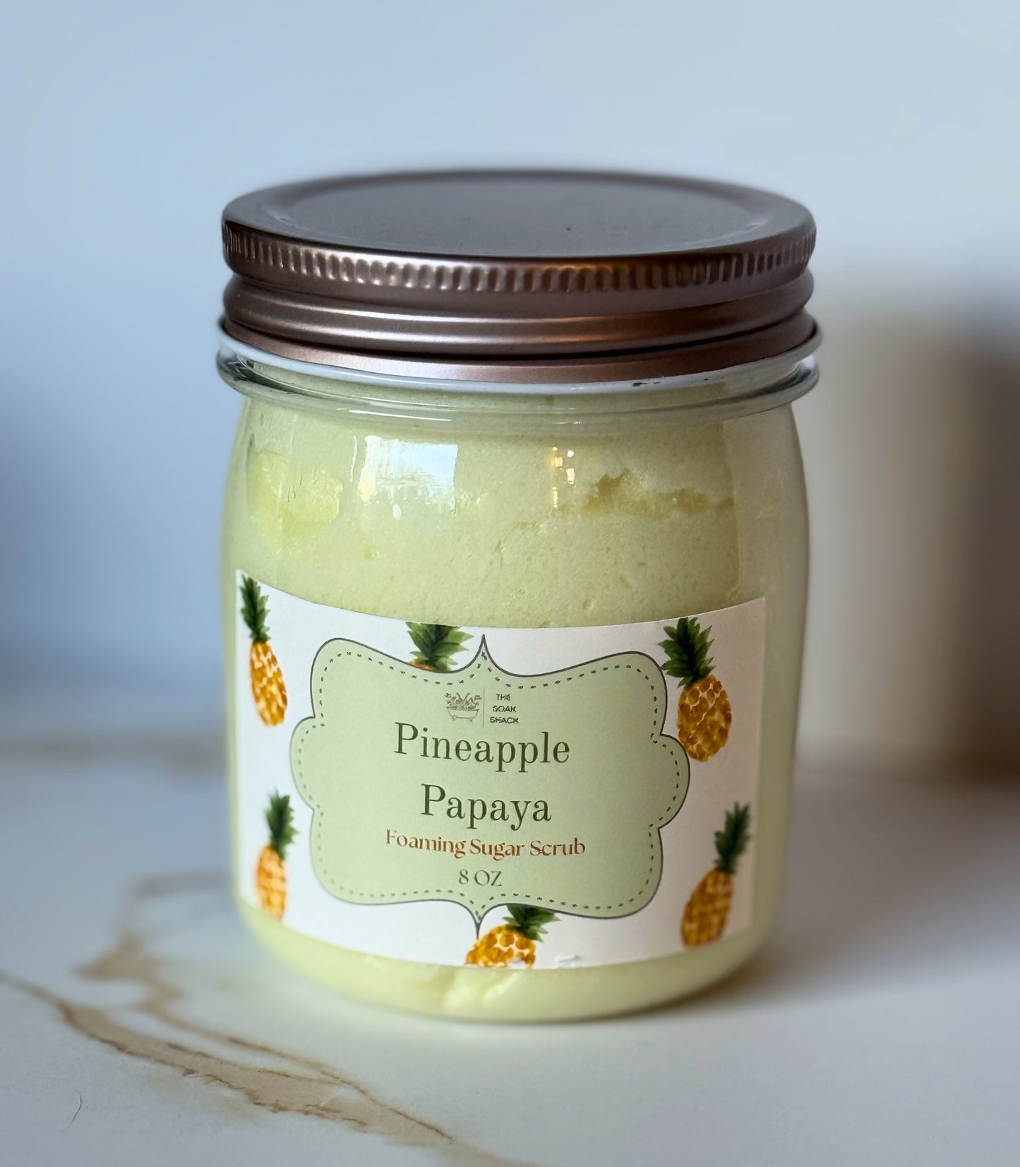 Pineapple Papaya Whipped Sugar Scrub
